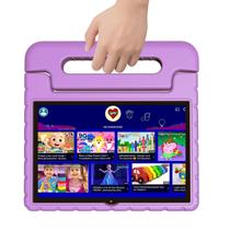 Tablet VNEIMQN para crianças Android 13 de 10 polegadas 4 GB de RAM 64 GB roxo