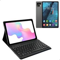 Tablet X19 Pro 10.1 Com Teclado, Capa e Fone 64GB 4G Android 12 Tela Full HD Cor Cinza Desempenho Superior Quase Um Mini Notebook