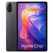 Tablet Xiaomi Redmi Pad 2 128GB, 4GB RAM, Tela 11 polegadas LCD, Câmera 8 MP, Bateria 8000 mAh, 4G, WiFi, Android, Chip