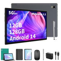 Tablet YLEEBG Android 14 10 polegadas 12 GB RAM 128 GB ROM 1 TB verde