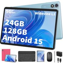 Tablet YLEEBG Android 15 10 polegadas 24 GB RAM 128 GB ROM 1 TB rosa