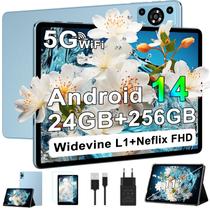 Tablet ZIOVO 2025 Android 14 11 polegadas 24 GB RAM 256 GB ROM azul metálico