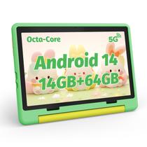 Tablet ZOFYWNAS Kids 10 polegadas Android 14 14 GB+64 GB verde