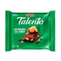 Tablete Chocolate ao Leite com Castanhas-do-Pará 90Gr Talento - Garoto