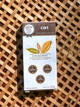 Tablete chocolate Cacauway 50% cacau ao leite crocante c/ Café chocolate gourmet