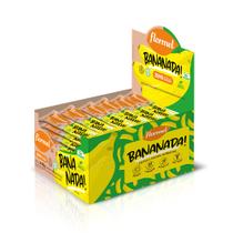 Tablete De Bananada Cremosa, Zero Açúcar Flormel- Caixa com 20 unidades de 22G cada