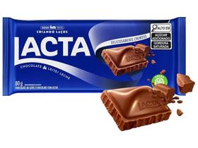 Tablete de Chocolate Ao Leite 80g - Lacta