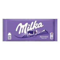 Tablete de Chocolate Ao Leite Tradicional 100g - Milka Tablete de Chocolate Ao Leite Tradicional 100g - Milka