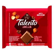 Tablete Mini Chocolate ao Leite com Avelãs 25g Talento - Garoto Tablete Mini Chocolate ao Leite com Avelãs 25g Talento - Garoto