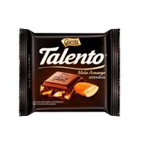 Tablete Mini Chocolate Meio Amargo Amêndoas 25Gr Talento - Garoto