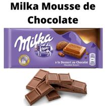 Tablete Mousse de Chocolate Milka 100g Kit com 10