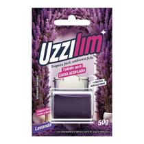Tablete Para Caixa Acoplada Uzzilim Lavanda 50g - Embalagem com 12 Unidades