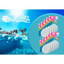 Tablete Pastilha de Cloro Tripla Ação Para Piscina Montreal, Kit, 200g Cada Unidade