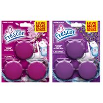 Tablete Vaso Sanitário 12 LAVANDA + 12 FLORAL Cartelas com 3 Blocos CAIXA ACOPLADA TRIPLO Novo Frescor Kit 72 Tabletes Tablete Vaso Sanitário 12 LAVANDA + 12 FLORAL Cartelas com 3 Blocos CAIXA ACOPLADA TRIPLO Novo Frescor Kit 72 Tabletes
