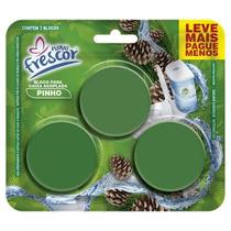 Tablete Vaso Sanitário Bloco Caixa Acoplada PINHO TRIPLO Cartela 3 Blocos Novo Frescor 45g Leve Notas Amadeiradas Tablete Vaso Sanitário Bloco Caixa Acoplada PINHO TRIPLO Cartela 3 Blocos Novo Frescor 45g Leve Notas Amadeiradas