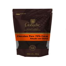 Tabletes Chocolate 70% Cacau Gobeche - Adoçado com Eritritol - 400g