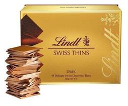 Tabletes Chocolate Amargo Lindt Swiss Thins 125g Importado Suíça