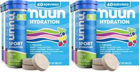 Tabletes de Eletrólitos Nuun Hydration Veganas Sem Açúcar 80 un.