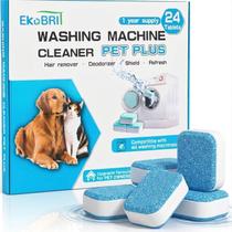 Tabletes de Limpeza para Máquina de Lavar EKoBRIT Cabelos de Pet 24 Unidades Tabletes de Limpeza para Máquina de Lavar EKoBRIT Cabelos de Pet 24 Unidades