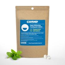 Tabletes de pasta de dente CHOMP Super Whitening Peppermint 120 un. Tabletes de pasta de dente CHOMP Super Whitening Peppermint 120 un.