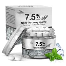 Tabletes de pasta de dente Woadee com 7,5% de nano-hidroxiapatita e menta Tabletes de pasta de dente Woadee com 7,5% de nano-hidroxiapatita e menta