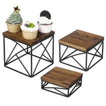 Tabletop Dessert Stand Risers MyGift Modern Set de 3