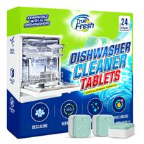 Tablets de limpeza e desodorizante para lava-louças True Fresh, pacote com 24 Tablets de limpeza e desodorizante para lava-louças True Fresh, pacote com 24