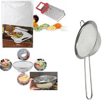 Tabua 31X21Cm Escorredor 21Cm Ralador 15X7 Peneira 18Cm