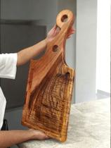 Tabua Artesanal Rustica Madeira de Cortar Carne Churrasco