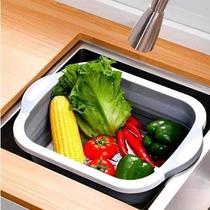 Tábua Bacia Multifuncional Silicone Corte Escorredor Cesto Frutas Reforçado Cozinha Casa Presente