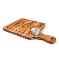 Tábua Burguer Time alça Lateral com 1 Ramekin 42x28cm Tecawood