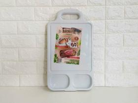 Tábua Carne Prancha Corte Churrasco Fibra De Madeira Leve Legumes, Carne, Alimentos - UtilPlast - 2 Potes