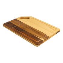 Tábua Churrasco Cozinha Alça Vazada 38X27Cm Madeira Premium Tábua Churrasco Cozinha Alça Vazada 38X27Cm Madeira Premium