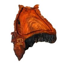 Tabua Churrasco De Madeira Rustica Peroba Rosa Linha Premium