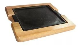 Tábua com Chapa Quadrada para Servir MS Madeiras