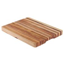 Tábua Com Empunhadura Churrasco Tramontina em Madeira Teca FSC com Acabamento em Óleo Mineral 50x38 Tábua Com Empunhadura Churrasco Tramontina em Madeira Teca FSC com Acabamento em Óleo Mineral 50x38