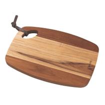 Tábua com Furo Organic 30 x 21 cm Madeira Teca Tramontina 13183/050 Tábua com Furo Organic 30 x 21 cm Madeira Teca Tramontina 13183/050