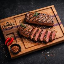 Tábua Corte Carne Churrasco Gourmet Inteligente Resistente P Rústica Nobre Profissional Madeira Marrom Roxinho Personalizada