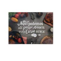 Tábua Corte Carne Legumes Vidro Grande Antimofo Antibac25x35