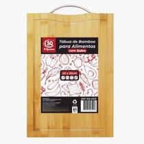 Tábua de Bamboo para Alimentos com Sulco 22 x 32 cm. Tábua de Bamboo para Alimentos com Sulco 22 x 32 cm.