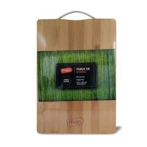 Tábua de Bambu com Alça em Inox Retangular 20x30 Mori