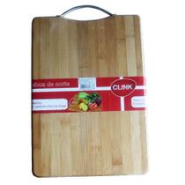 Tábua de Bambu Com Pegador de Metal - Clink Tábua de Bambu Com Pegador de Metal - Clink
