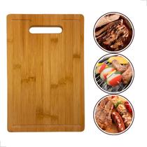 Tábua de Bambu Multiuso 30x20 Para Churrasco Cozinha Carnes e Legumes Tábua de Bambu Multiuso 30x20 Para Churrasco Cozinha Carnes e Legumes