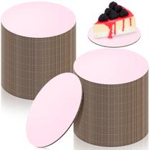 Tábua de bolo Newtay, 100 peças redondas, 13 cm, papelão, rosa Tábua de bolo Newtay, 100 peças redondas, 13 cm, papelão, rosa