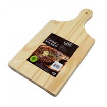 Tábua De Carne Churrasco Corte Madeira 40cm Reforçada Alimentos Prática e Higiênica