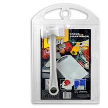 Tábua De Carne Corte Com Martelo Amaciador Plástica Cozinha Quadriculada