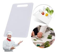 Tábua De Carne De Pvc Branco Profissional Higienica 30x20cm