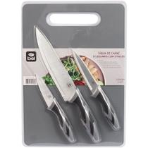 Tabua de Carne e Legumes com 3 Facas Bel 258400