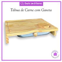 Tábua de Carne Gourmet com Gaveta Térmica e Bandeja Inox