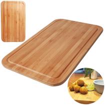 Tabua de Carne Grande em Bambu 50 X 30cm Mor